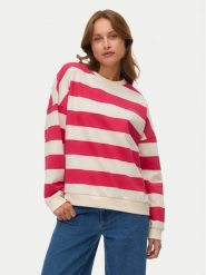 Vero Moda Bluza Viola 10338440 Różowy Regular Fit. Czerwone bluzy damskie Vero Moda, m, bez wzorów, z bawełny, bez ramiączek, bez kaptura. Za 169.99 zł.