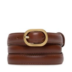 Pasek Damski GINO ROSSI. Brązowe paski damskie Gino Rossi, bez wzorów. Za 79.99 zł.