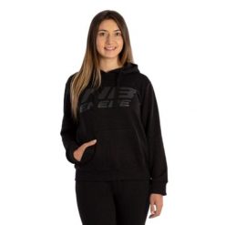 Bluza z kapturem dla kobiet Enebe Culmen. Czarne bluzy damskie ENEBE, l, bez wzorów, z bawełny, eleganckie, bez ramiączek, z kapturem. Za 146.50 zł.