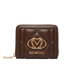 Portfel LOVE MOSCHINO. Brązowe portfele damskie Love Moschino. Za 459.99 zł.