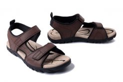 GEOX U S.STRADA B U4524B 000ME C6006 dk brown, sandały męskie. Brązowe sandały męskie Geox, na lato, bez wzorów, bez zapięcia. Za 265.93 zł.
