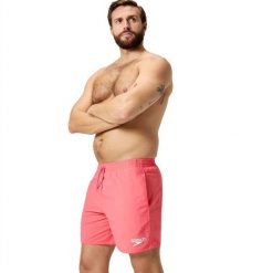 Spodenki szorty męskie kąpielowe Speedo Essentials Watershorts. Zielone kąpielówki męskie Speedo, l, bez wzorów, z nylonu. Za 148.73 zł.