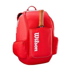 Plecak sportowy Wilson Pickleball Red Backpack 2026. Czerwone plecaki męskie Wilson, bez wzorów, sportowe. Za 399.99 zł.