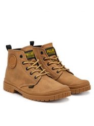 Palladium Trapery Pampa Sp20 Hi Wax 74388-209-M Brązowy. Brązowe buty zimowe męskie Palladium, bez wzorów, bez obcasa, bez zapięcia. Za 359.99 zł.