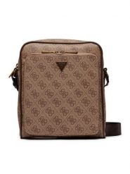Guess Saszetka Milano HMMILO P4260 Beżowy. Brązowe saszetki i nerki męskie Guess, z aplikacjami, ze skóry. Za 249.99 zł.