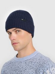 4F Czapka zimowa Thinsulate męska - granatowa L. Niebieskie czapki męskie 4F, na zimę, bez wzorów, z syntetyku. Za 69.99 zł.