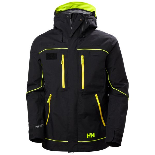 Kurtka narciarska Helly Hansen Unibock Shell. Czarne kurtki sportowe męskie Helly Hansen, na zimę, m, bez wzorów, bez kaptura, narciarskie. Za 2,427.00 zł.