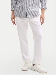 Tom Tailor Spodnie materiałowe 1044716 Biały Regular Fit. Białe spodnie materiałowe męskie Tom Tailor, bez wzorów, z bawełny. Za 189.99 zł.