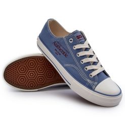 Trampki Męskie Big Star NN174060 Niebieskie. Niebieskie trampki męskie bez wzorów, retro, bez zapięcia. Za 180.71 zł.