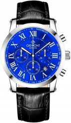 Zegarek Giewont Zegarek Męski Giewont Chronograph Sapphire Srebrno Niebieski GW6260-A4. Niebieskie zegarki męskie Giewont, bez wzorów. Za 225.64 zł.