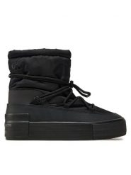 Calvin Klein Jeans Botki Vulc Flatform Snow Boot Wn YW0YW01591 Czarny. Czarne botki damskie Calvin Klein Jeans, bez wzorów, z jeansu, bez obcasa, na płaskiej podeszwie, bez zapięcia. Za 299.99 zł.