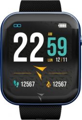 Smartwatch Techmade TM-TALK-BL Czarny. Czarne zegarki smartwatch Techmade, bez wzorów. Za 335.30 zł.
