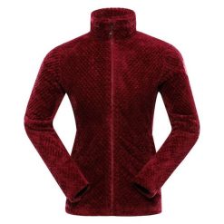 Bluza damska polarowa Alpine Pro Lomma bardzo ciepła. Czerwone bluzy damskie Alpine Pro, na jesień, l, bez wzorów, z materiału, klasyczne, bez ramiączek, bez kaptura. Za 209.00 zł.