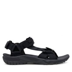 Sandały Jack Wolfskin. Szare buty zimowe męskie Jack Wolfskin, bez wzorów, sportowe, bez zapięcia. Za 199.99 zł.