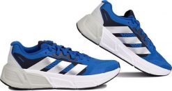 Adidas Buty męskie do biegania adidas Questar niebieskie IF2235 40. Niebieskie buty sportowe męskie Adidas, bez wzorów, bez zapięcia, do biegania. Za 319.68 zł.