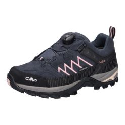 Buty sportowe trekkingowe damskie CMP Rigel. Czarne obuwie trekkingowe damskie CMP, z materiału, bez zapięcia. Za 499.00 zł.