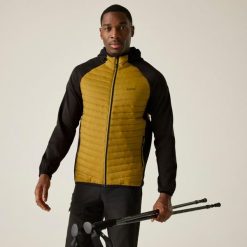 Kurtka męska hybrydowa Andreson. Żółte kurtki męskie Regatta, m, bez wzorów, z puchu, sportowe, bez kaptura. Za 229.99 zł.