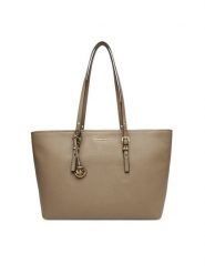 MICHAEL Michael Kors Torebka Quinn 30T5GQNT9L Beżowy. Brązowe shopperki damskie MICHAEL Michael Kors, bez wzorów, ze skóry, bez dodatków. Za 889.99 zł.