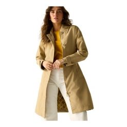 Kurtka Damska Orla Kiely Flower Waterproof Jacket. Brązowe kurtki sportowe damskie Regatta, m, bez wzorów, z materiału, bez ramiączek, bez kaptura, trekkingowe. Za 425.99 zł.