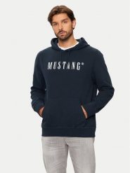 Mustang Bluza Bronson 1014687 Granatowy Regular Fit. Niebieskie bluzy męskie Mustang, m, bez wzorów, z bawełny, bez ramiączek, bez kaptura. Za 199.99 zł.