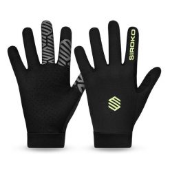 Rękawiczki rowerowe MTB Kolarstwo Siroko MTB Moab Ash. Czarne rękawiczki damskie SIROKO, bez wzorów, z materiału. Za 84.00 zł.