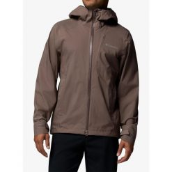 Kurtka przeciwdeszczowa męska Columbia Trailborne 2.5L Shell. Brązowe kurtki męskie Columbia, l, bez wzorów, sportowe, bez kaptura. Za 725.99 zł.