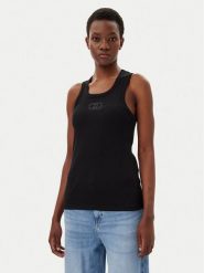 Liu Jo Top WA5367 J0295 Czarny Regular Fit. Czarne topy damskie Liu Jo, xs, bez wzorów, z bawełny, bez kołnierzyka, bez ramiączek. Za 149.99 zł.