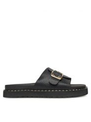 MEXX Klapki MX/019C-HY Czarny. Czarne klapki damskie Mexx, bez wzorów, ze skóry, bez obcasa, bez zapięcia. Za 159.99 zł.