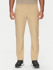 BOSS Spodnie materiałowe T_Commuter 50534303 Beżowy Slim Fit. Brązowe spodnie materiałowe męskie Boss, bez wzorów, z materiału. W wyprzedaży za 319.99 zł.