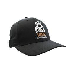 Czapka Real Madryt 1902 - oficjalna licencjonowana. Czarne czapki damskie REAL MADRID, bez wzorów. Za 99.00 zł.