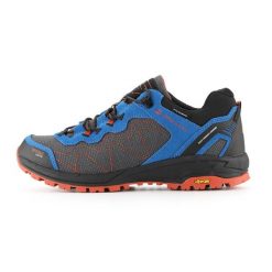 Buty niskie trekkingowe męskie Alpine Pro Ibane 2 Vibram. Niebieskie trekkingi męskie Alpine Pro, ze skóry, bez zapięcia. W wyprzedaży za 569.00 zł.