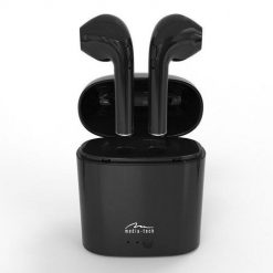 Słuchawki Media tech MT3589K (douszne; Bluetooth; z wbudowanym mikrofonem; kolor czarny. Czarne słuchawki bezprzewodowe Media-Tech. Za 59.99 zł.