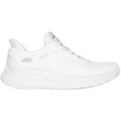 Adidasy Skechers Bobs Squad Chaos - C, Kobiety. Białe obuwie sportowe damskie Skechers, bez wzorów, z materiału, bez zapięcia, trekkingowe. Za 326.00 zł.
