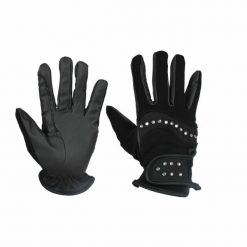 Rękawice Red Horse Bling. Czarne rękawiczki damskie RED HORSE, bez wzorów. Za 122.00 zł.