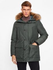 Bomboogie Kurtka puchowa CM 228P T GKG3 Zielony Regular Fit. Zielone kurtki męskie Bomboogie, m, bez wzorów, z puchu, bez kaptura. Za 2,949.00 zł.