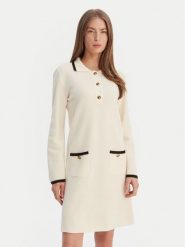 Luisa Spagnoli Sukienka dzianinowa Mariolina 100305 Beżowy Regular Fit. Brązowe sukienki damskie Luisa Spagnoli, l, bez wzorów, z dzianiny, bez kołnierzyka, bez ramiączek. Za 1,789.00 zł.