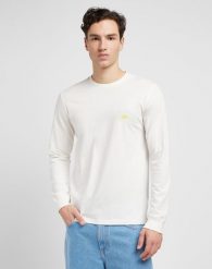 MESKA KOSZULKA LEE LS TEE ECRU 112349098. T-shirty męskie Lee, m, bez wzorów, bez kołnierzyka, bez ramiączek. Za 169.99 zł.