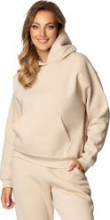 Dkaren Bluza DK-K-B6 BEŻ BAWEŁNA GRUBA (kolor beżowy, rozmiar M). Brązowe bluzy damskie DKaren, m, bez wzorów, z bawełny, bez ramiączek, bez kaptura. Za 188.84 zł.
