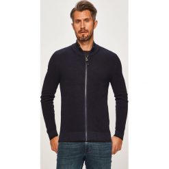 S. Oliver - Sweter. Niebieskie swetry męskie S.Oliver, l, bez wzorów, z bawełny, bez kołnierzyka, bez ramiączek. Za 259.90 zł.