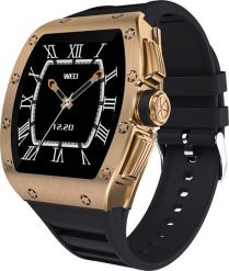 Smartwatch Kumi GT1 Czarny (KU-GT1/GD). Czarne zegarki smartwatch Kumi, bez wzorów. Za 97.15 zł.