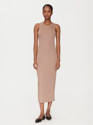 Marella Sukienka codzienna Torso 2515621011 Brązowy Regular Fit. Brązowe sukienki damskie Marella, na co dzień, l, bez wzorów, z wiskozy, bez kołnierzyka, bez ramiączek, proste. Za 479.99 zł.
