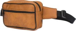 Beltimore Męska saszetka biodrówka nerka na pas regulowana skóra eko camelowa F48. Saszetki i nerki męskie Beltimore, bez wzorów, ze skóry. Za 45.00 zł.