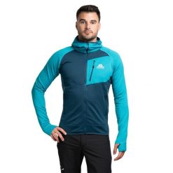 Bluza trekkingowa męska Eclipse Hooded. Niebieskie bluzy męskie MOUNTAIN EQUIPMENT, m, bez wzorów, bez ramiączek, bez kaptura. Za 819.99 zł.