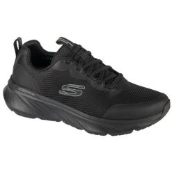 Buty sportowe Sneakersy męskie, Edgeride - Rekze. Czarne buty sportowe męskie Skechers, bez wzorów, z materiału, bez zapięcia, trekkingowe. Za 279.99 zł.