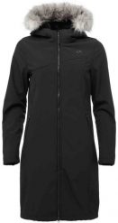 Damski płaszcz softshell Loap Lustra Black. Czarne płaszcze damskie ÀLG, m, bez wzorów, z materiału, eleganckie, bez kołnierzyka, bez kaptura. Za 433.99 zł.
