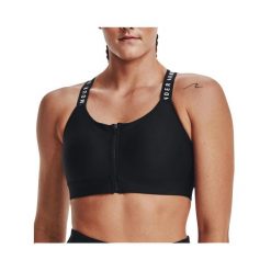 Stanik fitness cardio Under Armour Infinity High Bra Zip. Czarne bielizna sportowa damska Under Armour, xs, bez wzorów. W wyprzedaży za 174.35 zł.
