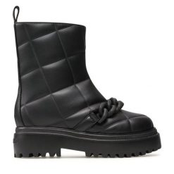 Botki Le Silla. Czarne botki damskie LE SILLA, bez wzorów, bez obcasa, na płaskiej podeszwie, bez zapięcia. Za 3,049.00 zł.