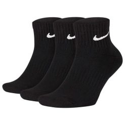 Skarpetki Nike Nike Codziennie Lekkie Dorosłych. Czarne skarpety męskie Nike, bez wzorów, z bawełny. Za 112.99 zł.