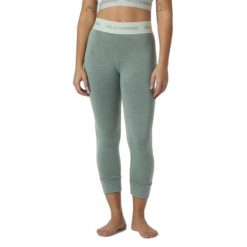 Legginsy 3/4 merino damskie Helly Hansen Lifa. Niebieskie legginsy damskie Helly Hansen, bez wzorów, z wełny. Za 334.50 zł.