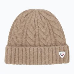Czapka zimowa damska Rossignol Naya. Brązowe czapki damskie Rossignol, na zimę, bez wzorów, z elastanu, eleganckie. Za 179.99 zł.